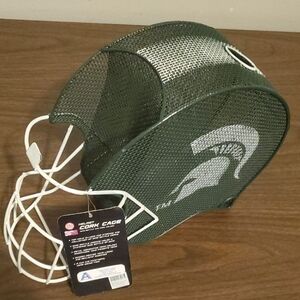 "New" Michigan Spartans Helmet Wine and Cork Cage